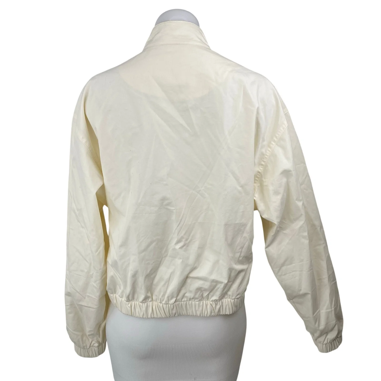 Champion Game Day Stripe Logo Long Sleeve Zip Windbreaker Athletic Jacket Top M - Image 4