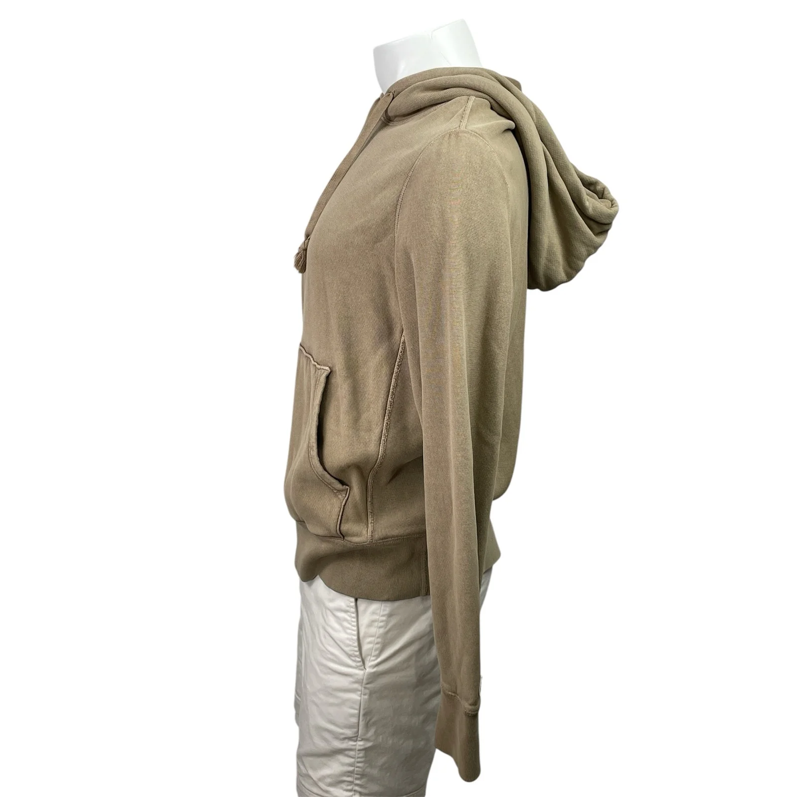 Champion Todd Snyder Men's Beige Hoodie Hooded Pullover Sweatshirt Top Size S - Image 2