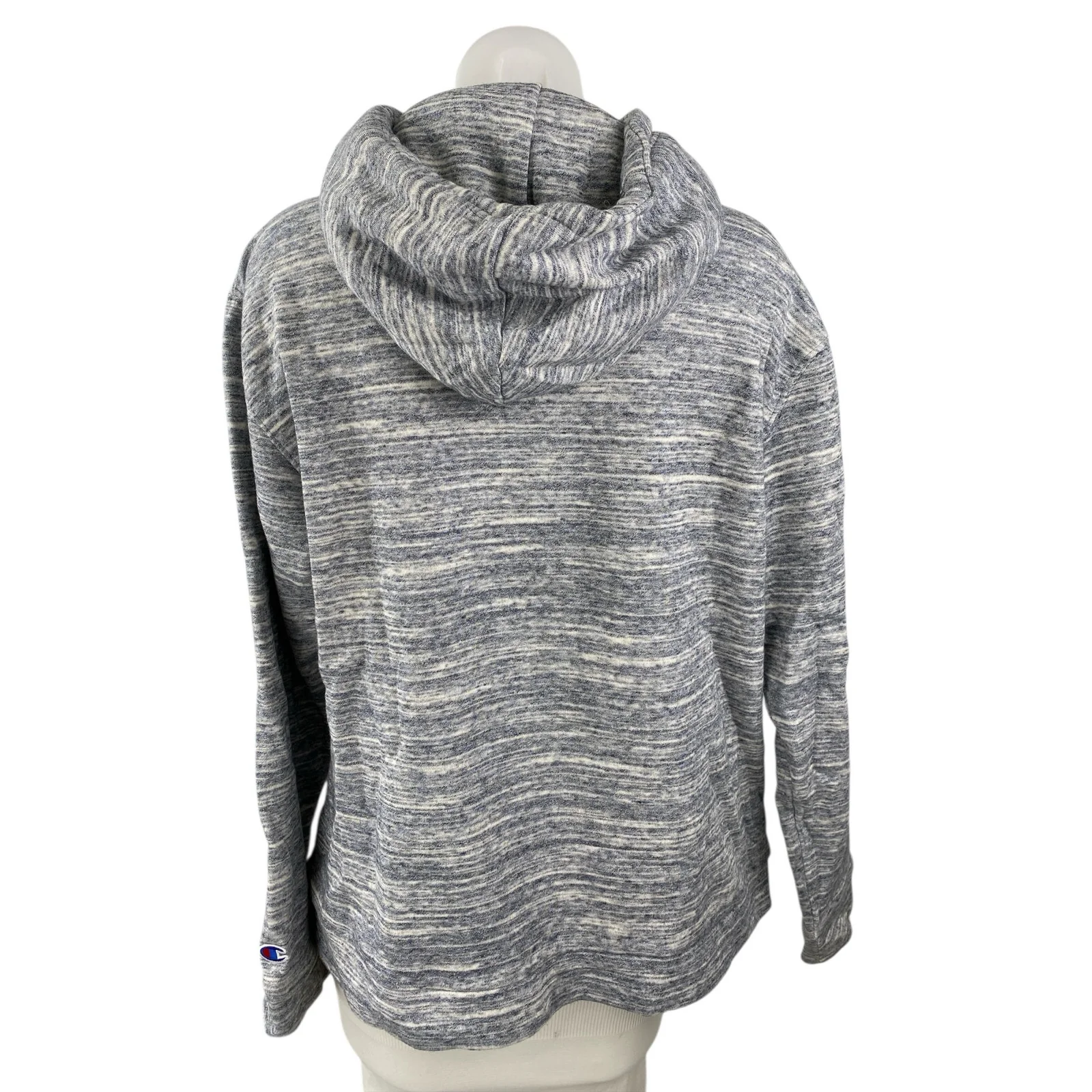 Champion Women's Gray University of Michigan Hoodie Hooded Sweatshirt Top Sz M - Image 2