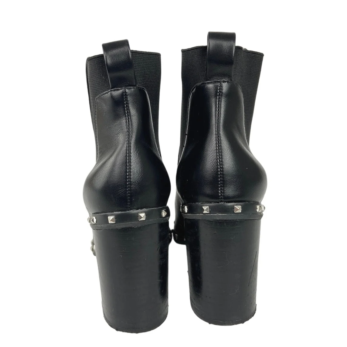 Charles by Charles David Black Dodger Studded Pointed Toe Chelsea Boots Size 8.5 - Image 3