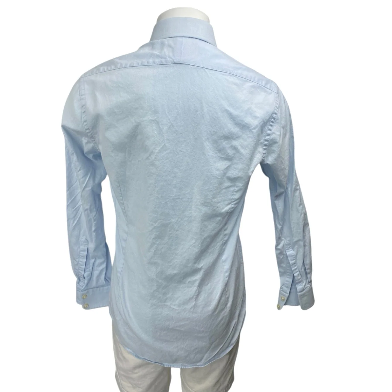 Charles Tyrwhitt Men's Blue Extra Slim Long Sleeve Button Down Shirt Top 15.5/L - Image 2
