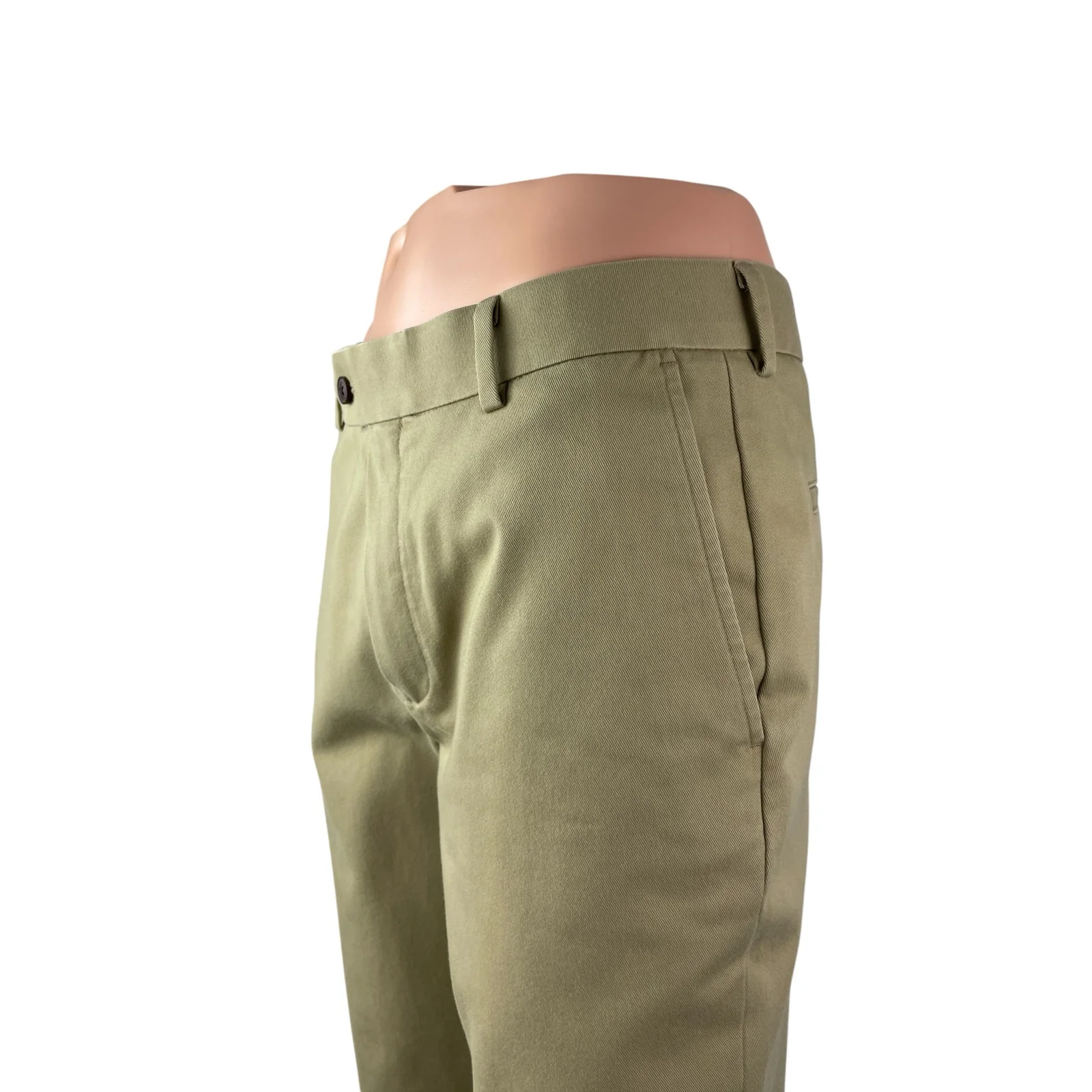 Charles Tyrwhitt Men's Khaki High Rise Slim Skinny Chino Trousers Pants 32W 32L - Image 2