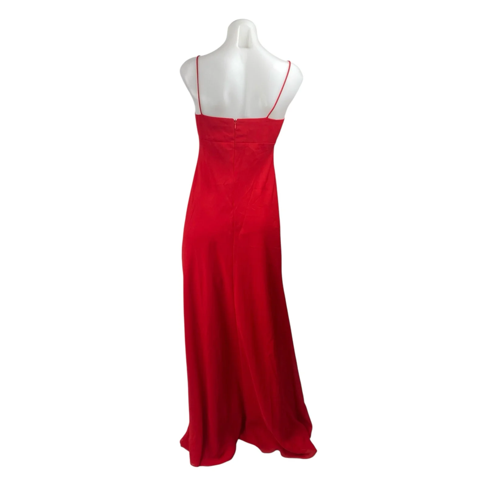 Chelsea NItes Red Cowl Neck Sleeveless Cami Camisole Tank Maxi Prom Dress Sz 12 - Image 4