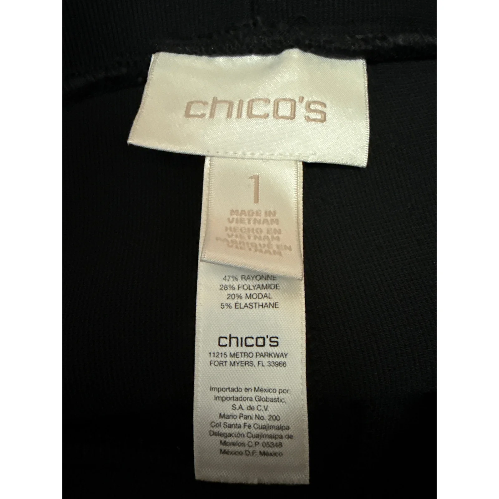 Chico's Women's Black High Rise Skinny Leggings Trousers Dress Pants Size 1 - Image 4