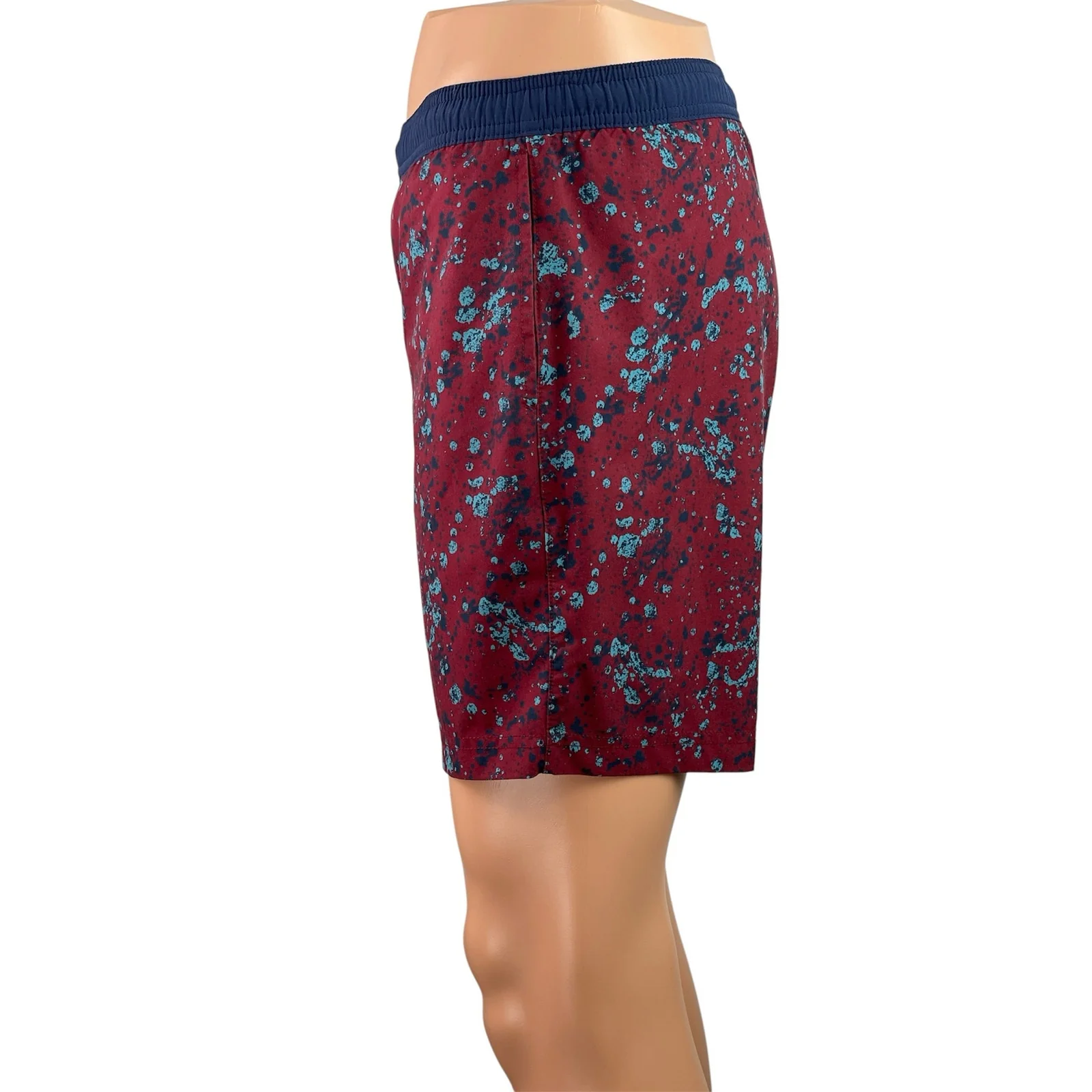 Chubbies Men's Navy Red Elastic Waist Mid Rise Chino Bermuda Sweat Shorts Sz S - Image 2