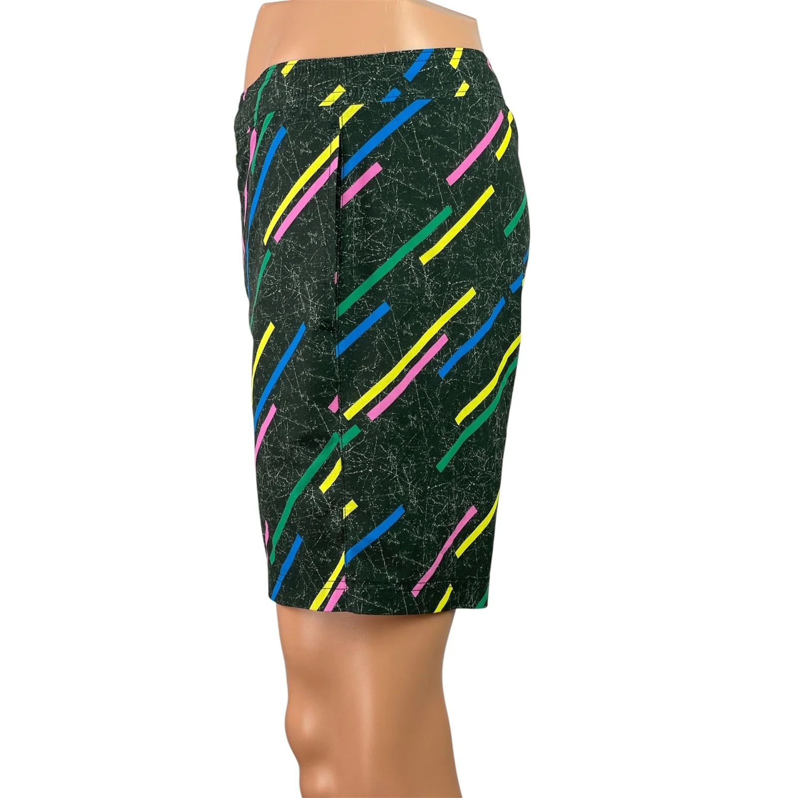 Chubbies The Galaxy Drivers Men Multicolor Geometric Print Swim Trunks Shorts S - Image 2