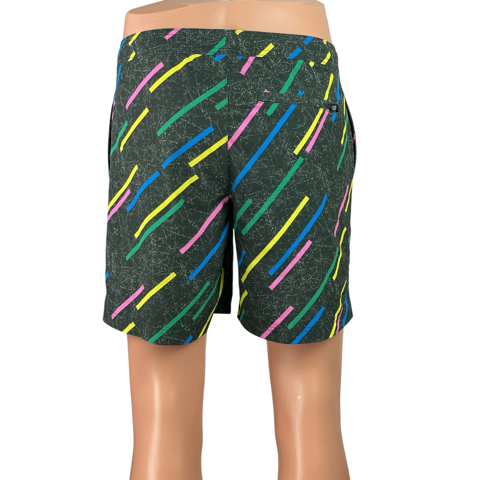 Chubbies The Galaxy Drivers Men Multicolor Geometric Print Swim Trunks Shorts S - Image 3