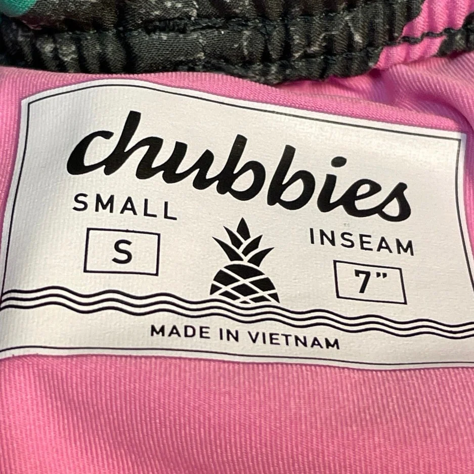 Chubbies The Galaxy Drivers Men Multicolor Geometric Print Swim Trunks Shorts S - Image 4