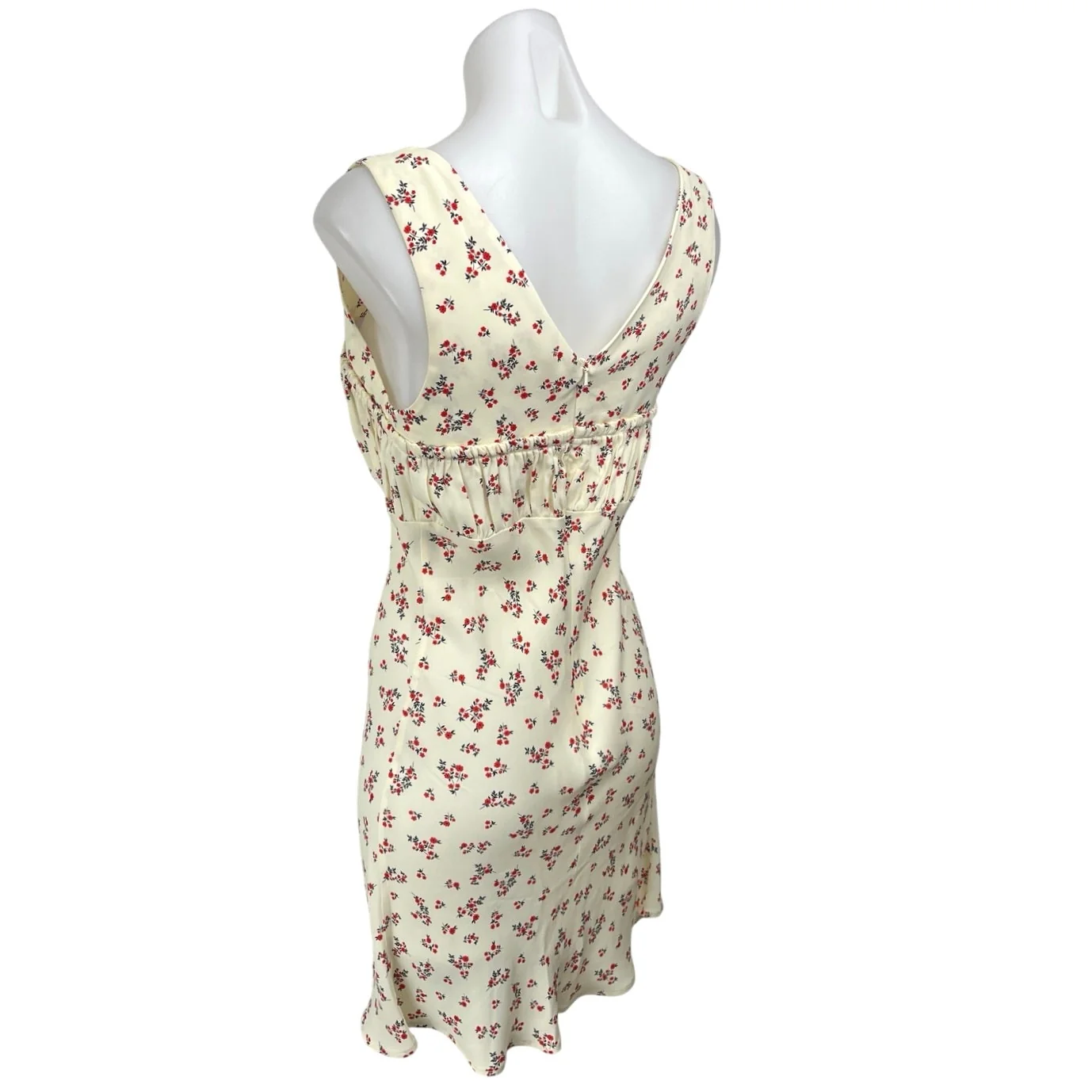 Ciao Lucia Caro in Jardin White Floral Sleeveless Cami Mini Pencil Tank Dress M - Image 2
