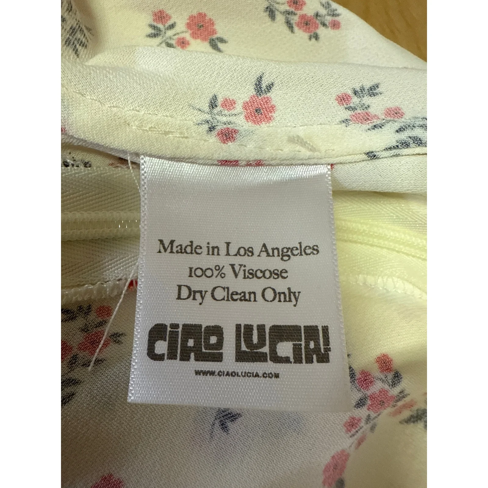 Ciao Lucia Caro in Jardin White Floral Sleeveless Cami Mini Pencil Tank Dress M - Image 4