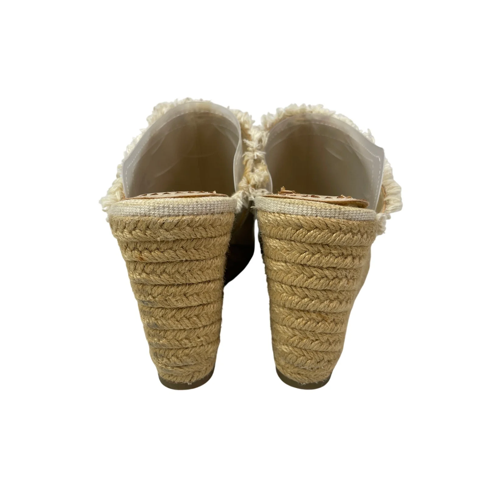 Circus by Sam Edelman Baker Frayed Open Toe Wedge Heels Espadrille Sandals Sz 6 - Image 3