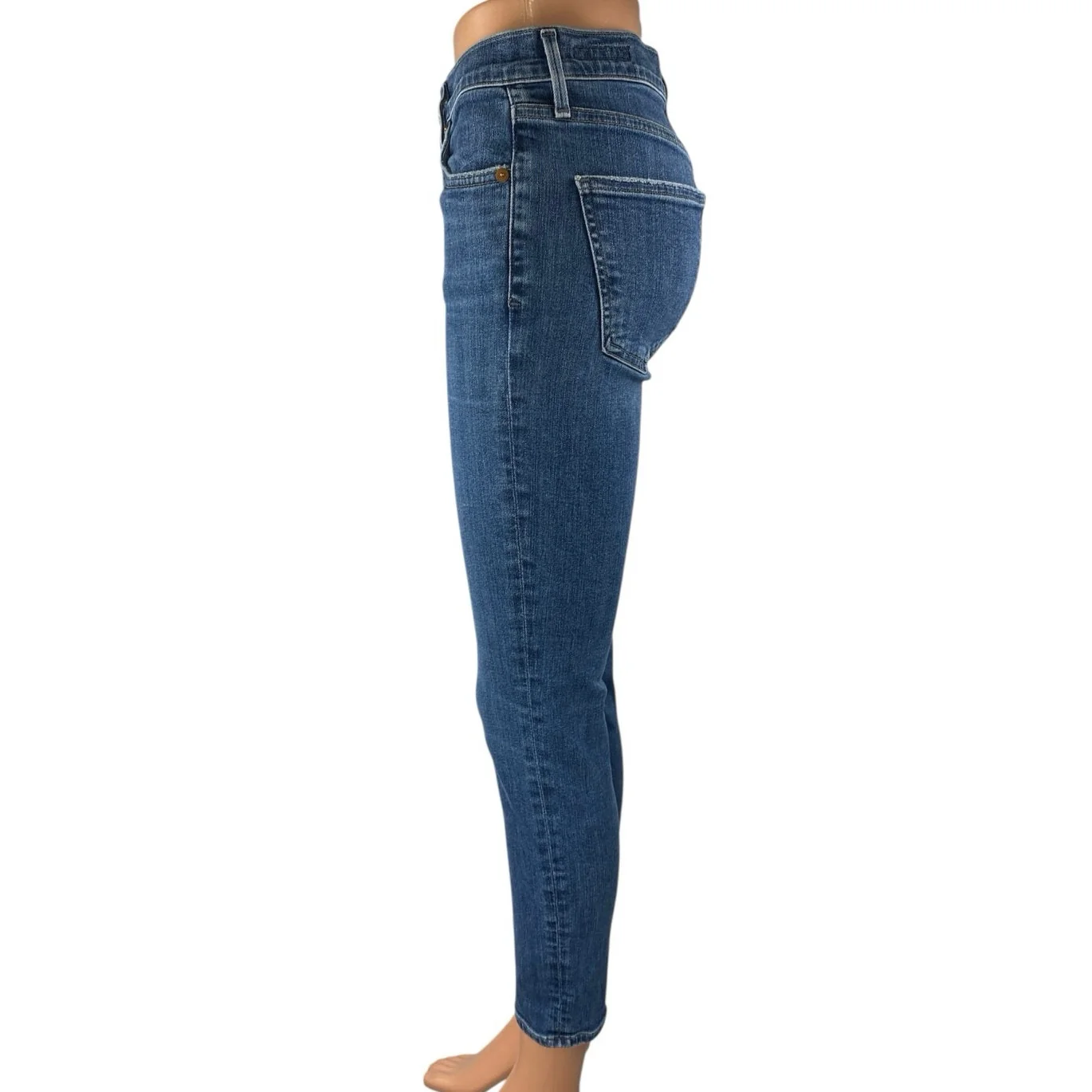 Citizens of Humanity Rocket Crop High Rise Skinny Women Blue Denim Jeans Size 28 - Image 2