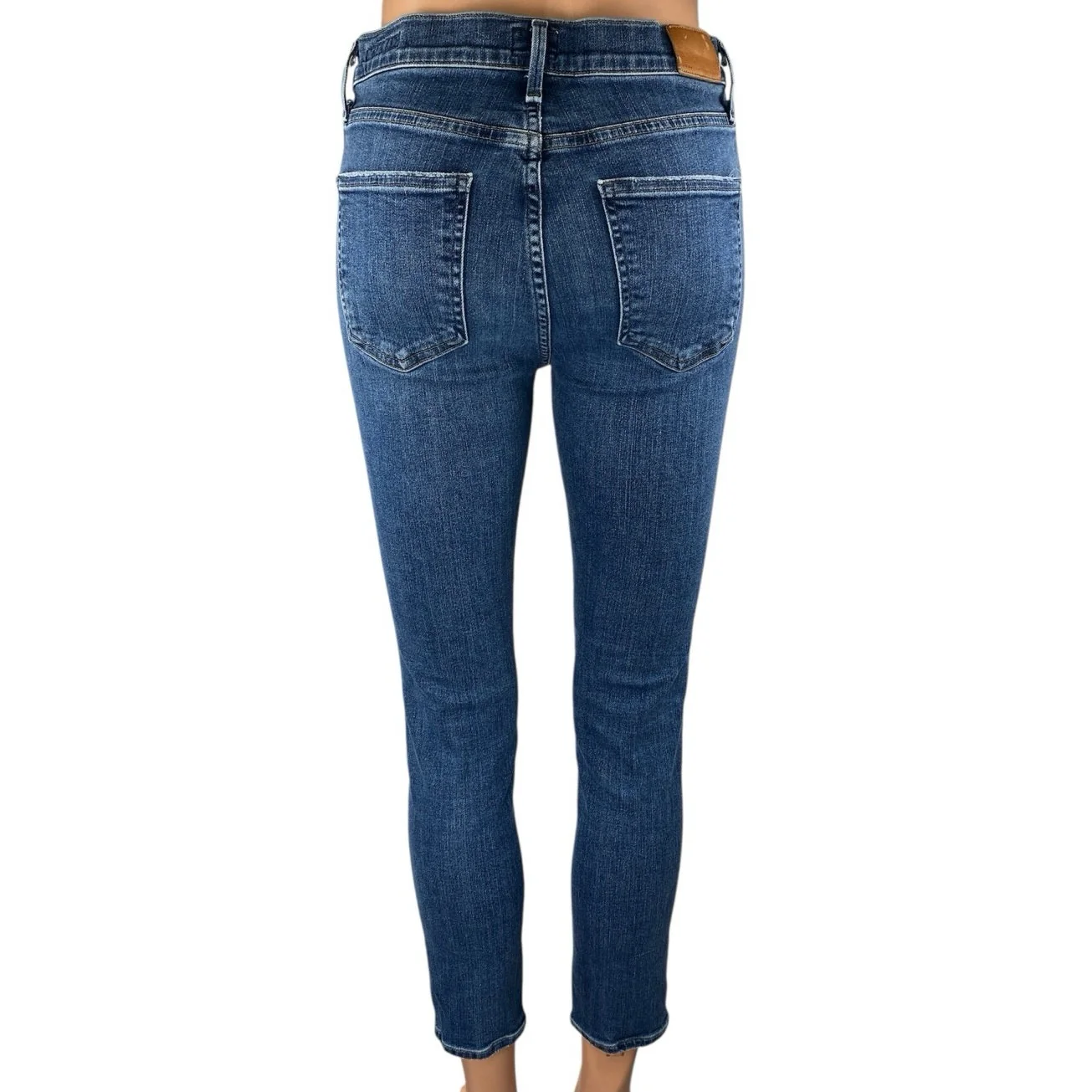 Citizens of Humanity Rocket Crop High Rise Skinny Women Blue Denim Jeans Size 28 - Image 3