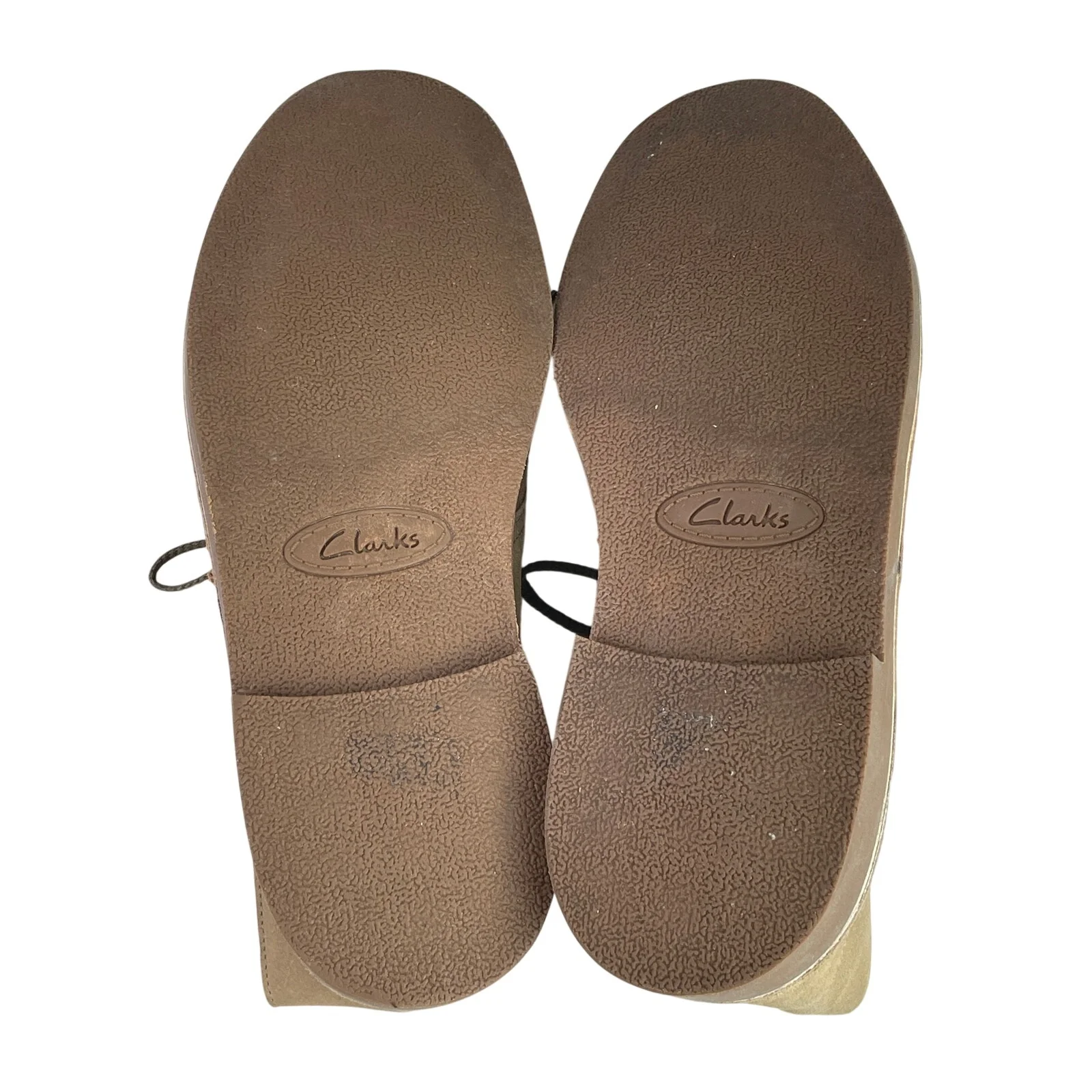 Clarks Originals Desert Taupe Beige Suede lace Up Round Toe Ankle Boots Size 11 - Image 4