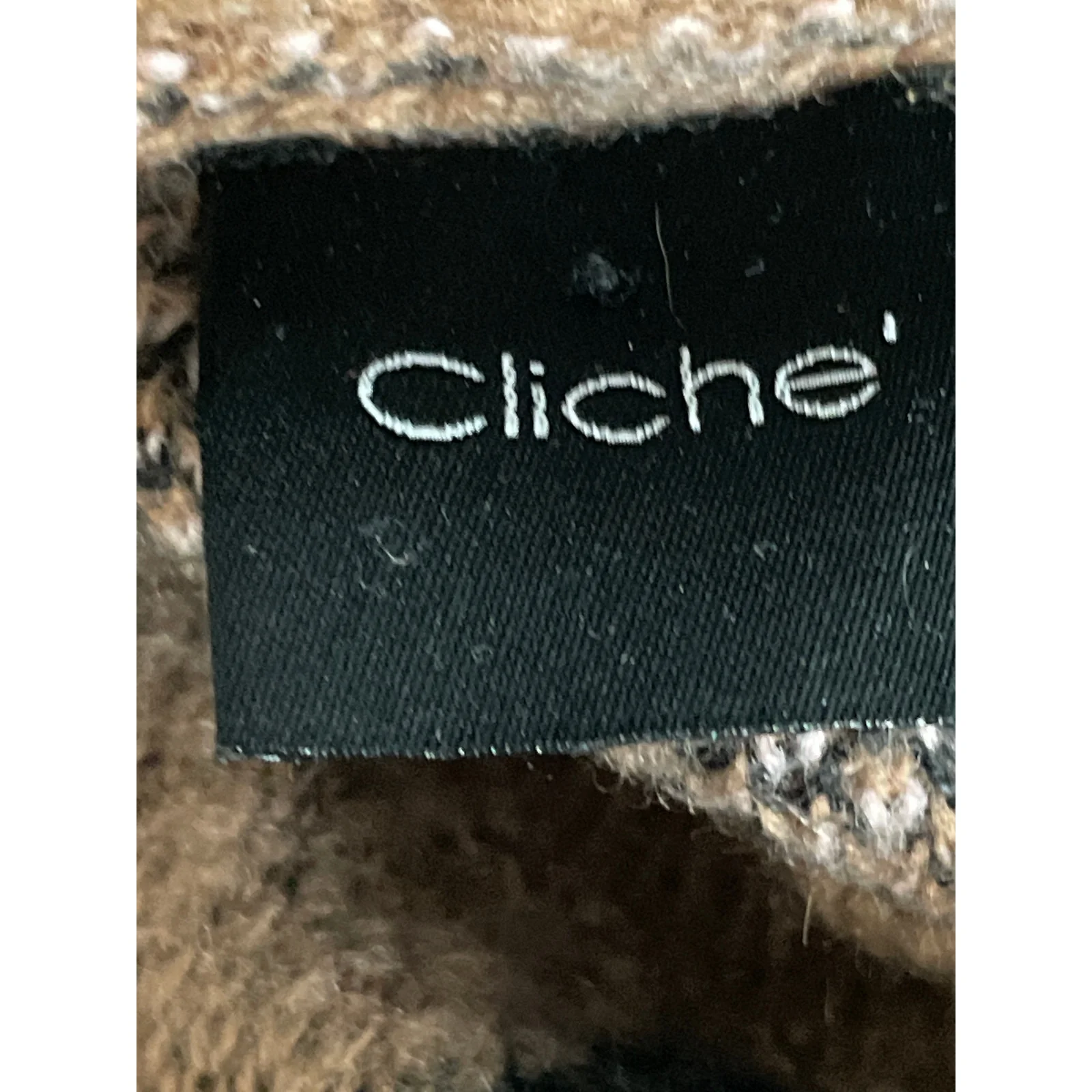 Cliche Brown Leopard Animal Print Crew Neck Long Sleeve Sweatshirt Sweater Top M - Image 5
