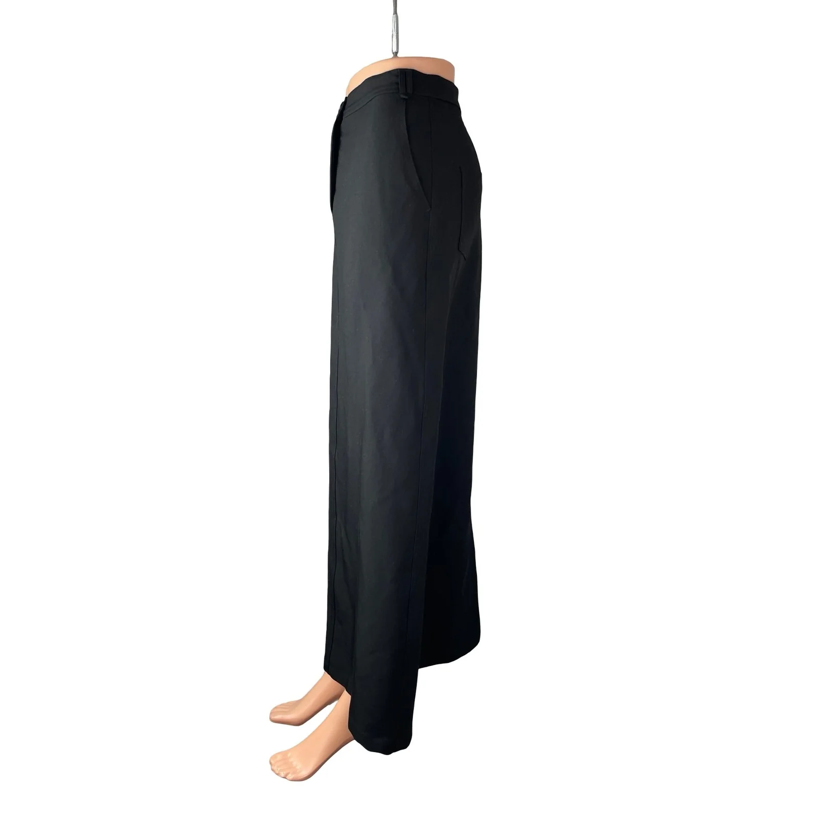 Cloud Inc Women's Black High Rise Zip Up Minimalist Business Maxi A-Line Skirt S - Image 2