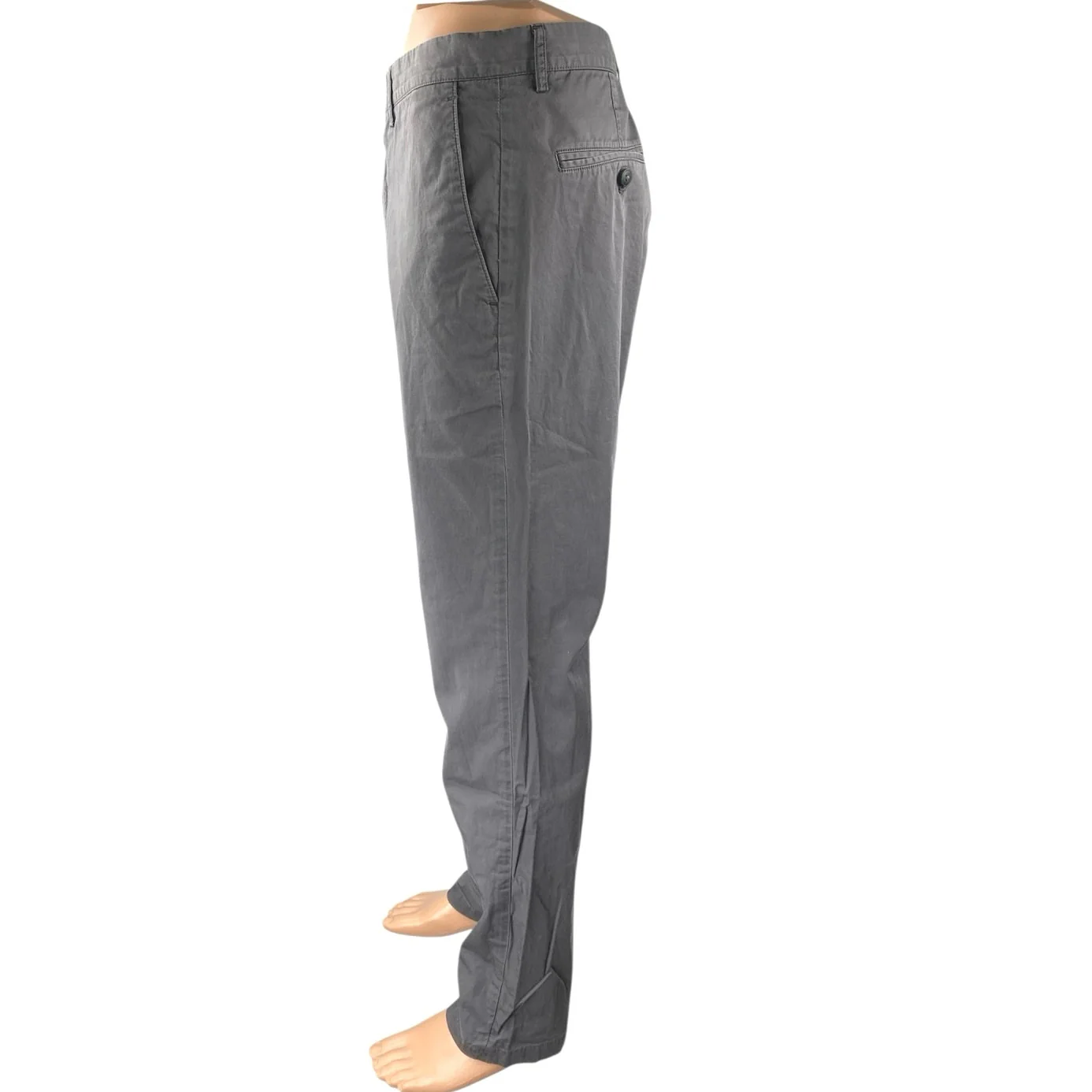 Club Monaco Connor Modern Slim Fit Men's Gray Straight Trousers Pants 36x34 - Image 2