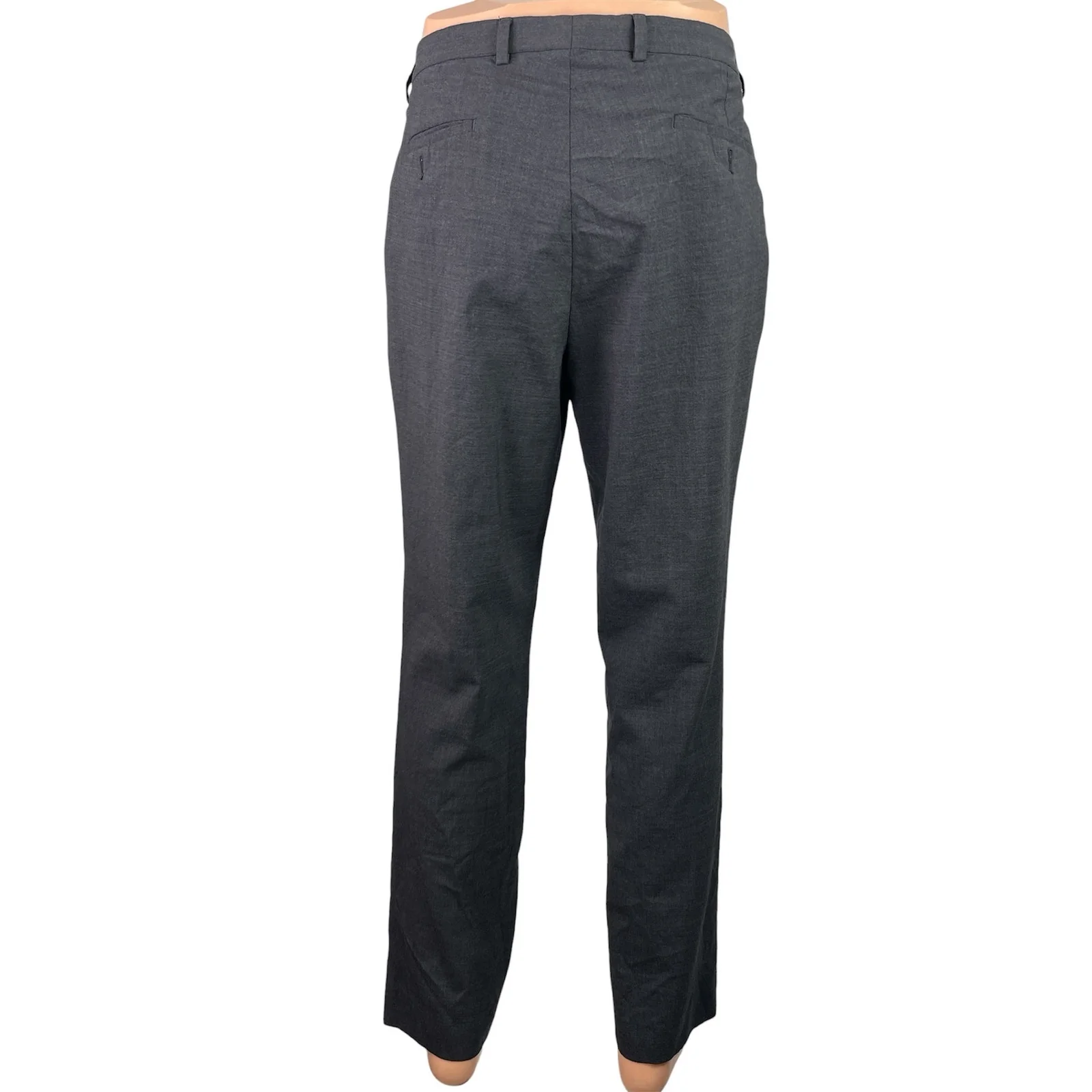 Cole Haan Grand Mens Black Wool Slim Tapered Leg Trouser Dress Pants Sz 36W 32L - Image 3