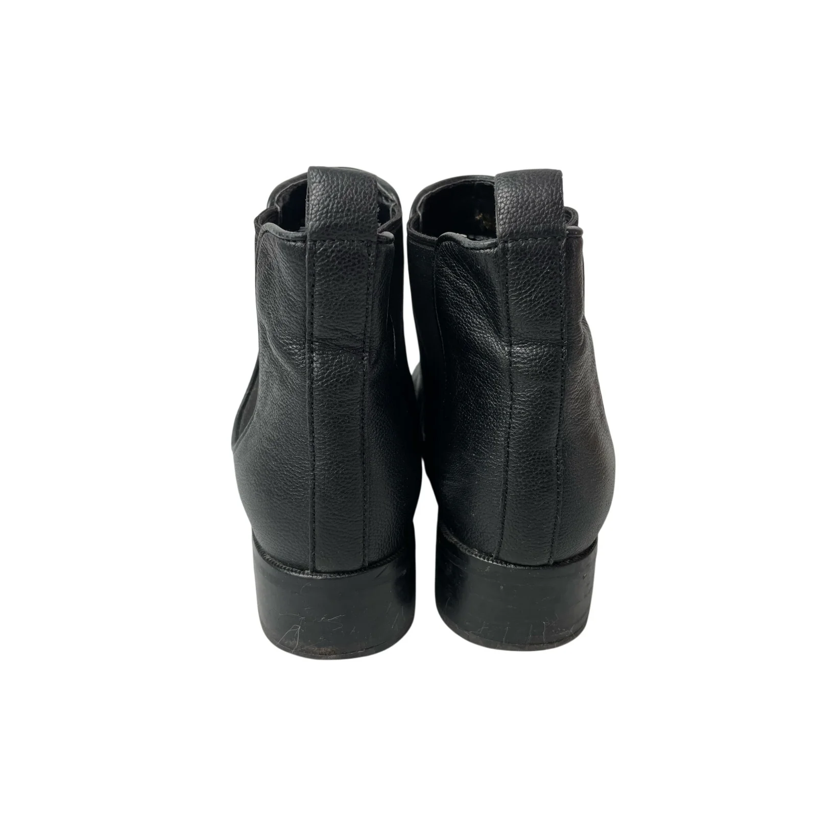 Cole Haan Landsman Womens Black Leather Almond Toe Slip On Chelsea Ankle Boots 7 - Image 3