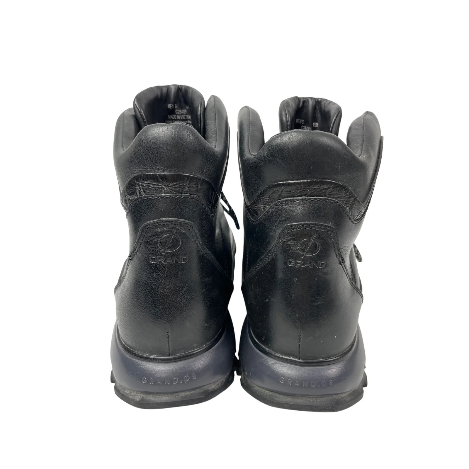 Cole Haan Zero Grand Explore Black Leather Lace Up Round Toe Hiking Boots Sz 10 - Image 3