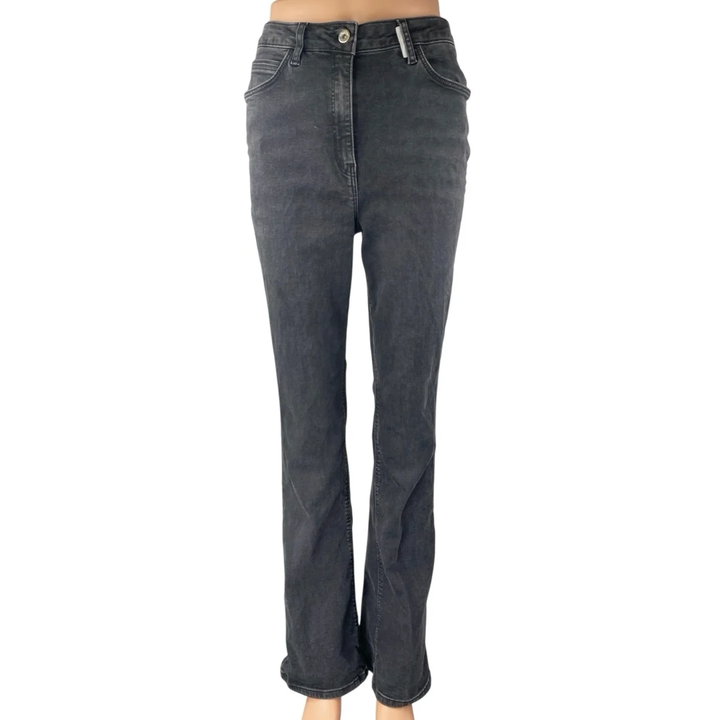 Collusion Women's Black High Waisted Flared Bootcut Denim Jeans Size 30x32
