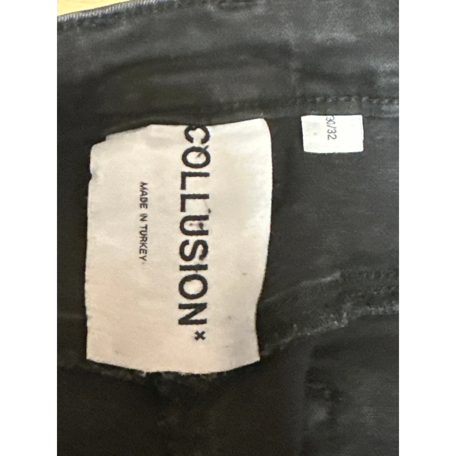 Collusion Women's Black High Waisted Flared Bootcut Denim Jeans Size 30x32 - Image 4