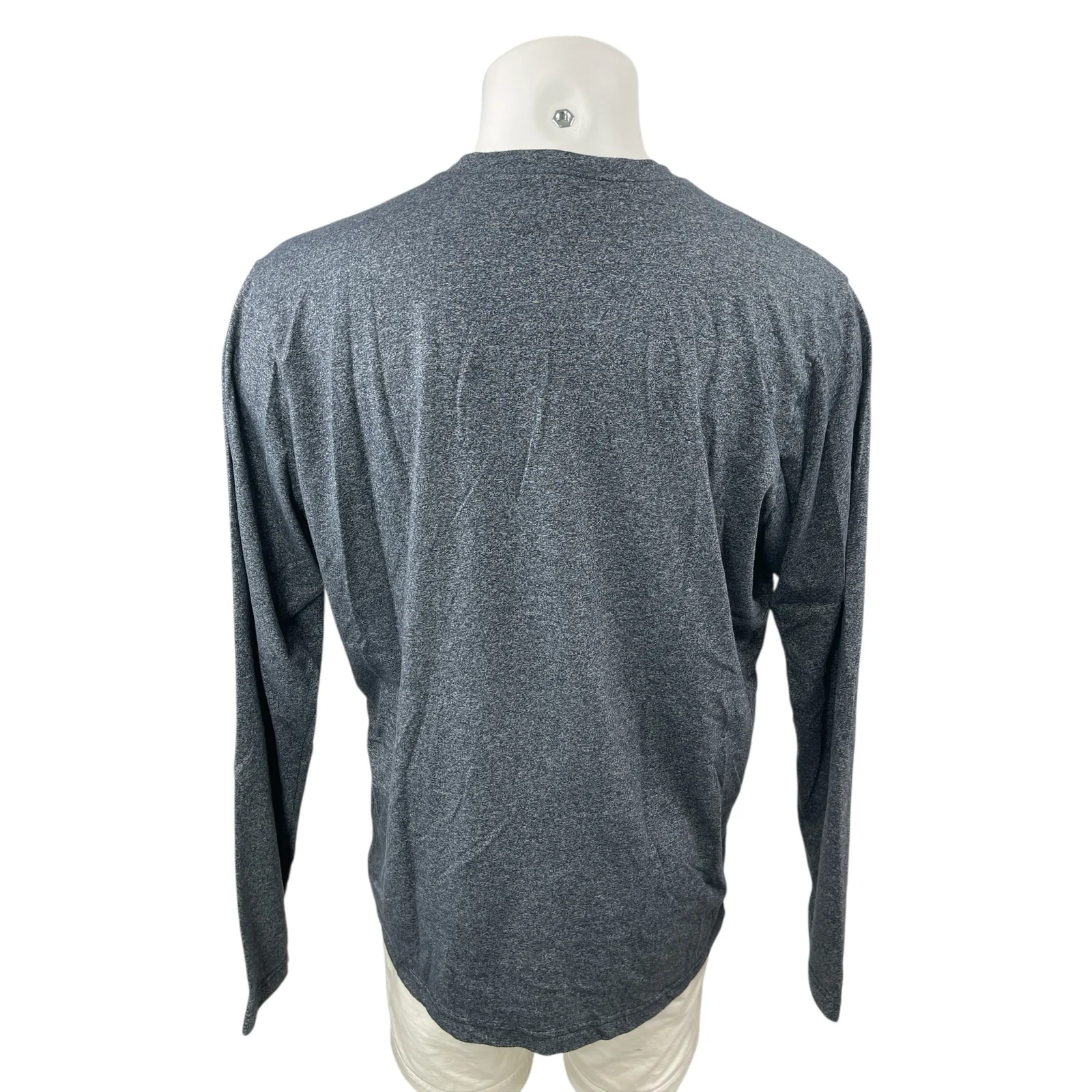 Columbia Omni-Wick Men's Gray Long Sleeve Henley Performance Tee T-Shirt Top XL - Image 2