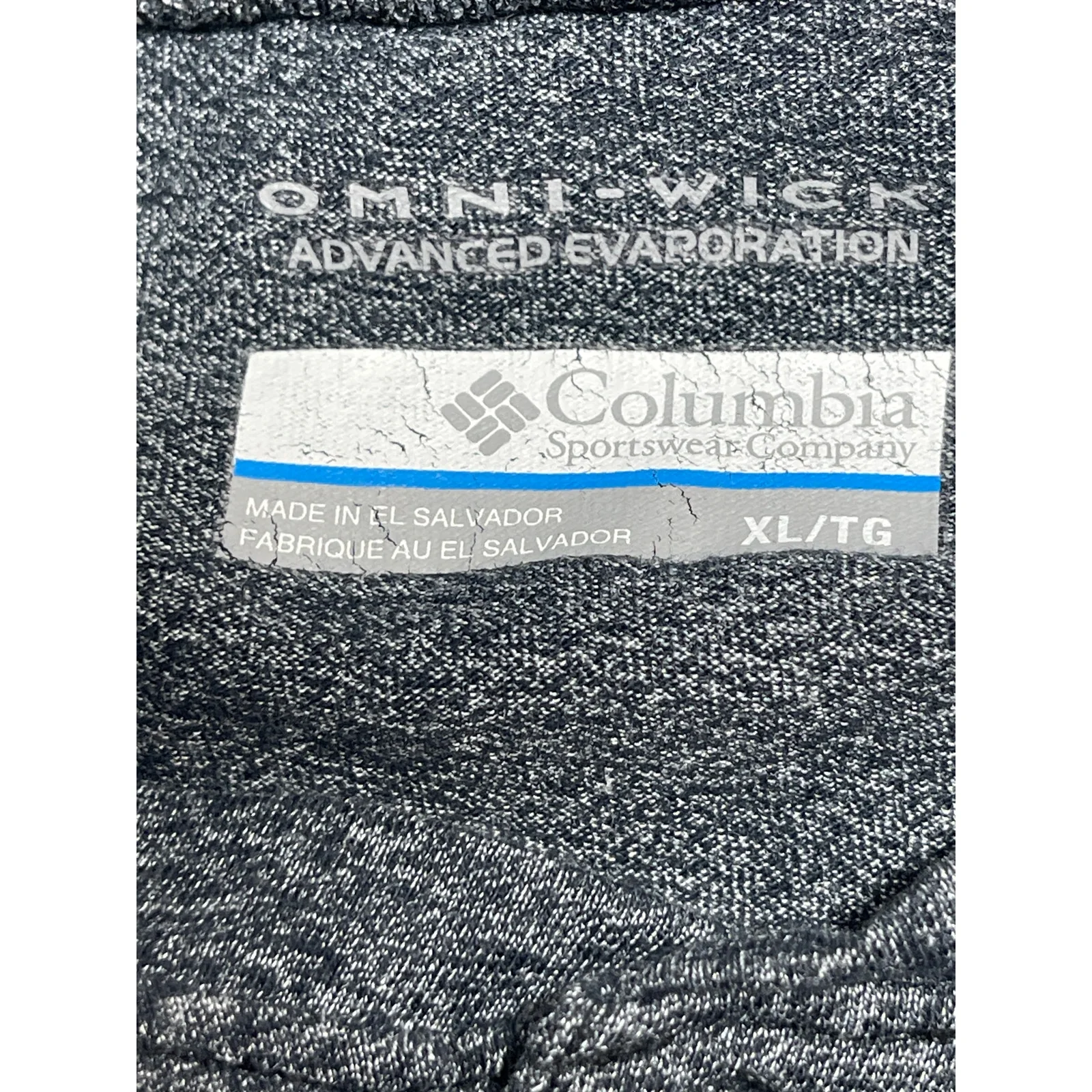 Columbia Omni-Wick Men's Gray Long Sleeve Henley Performance Tee T-Shirt Top XL - Image 4