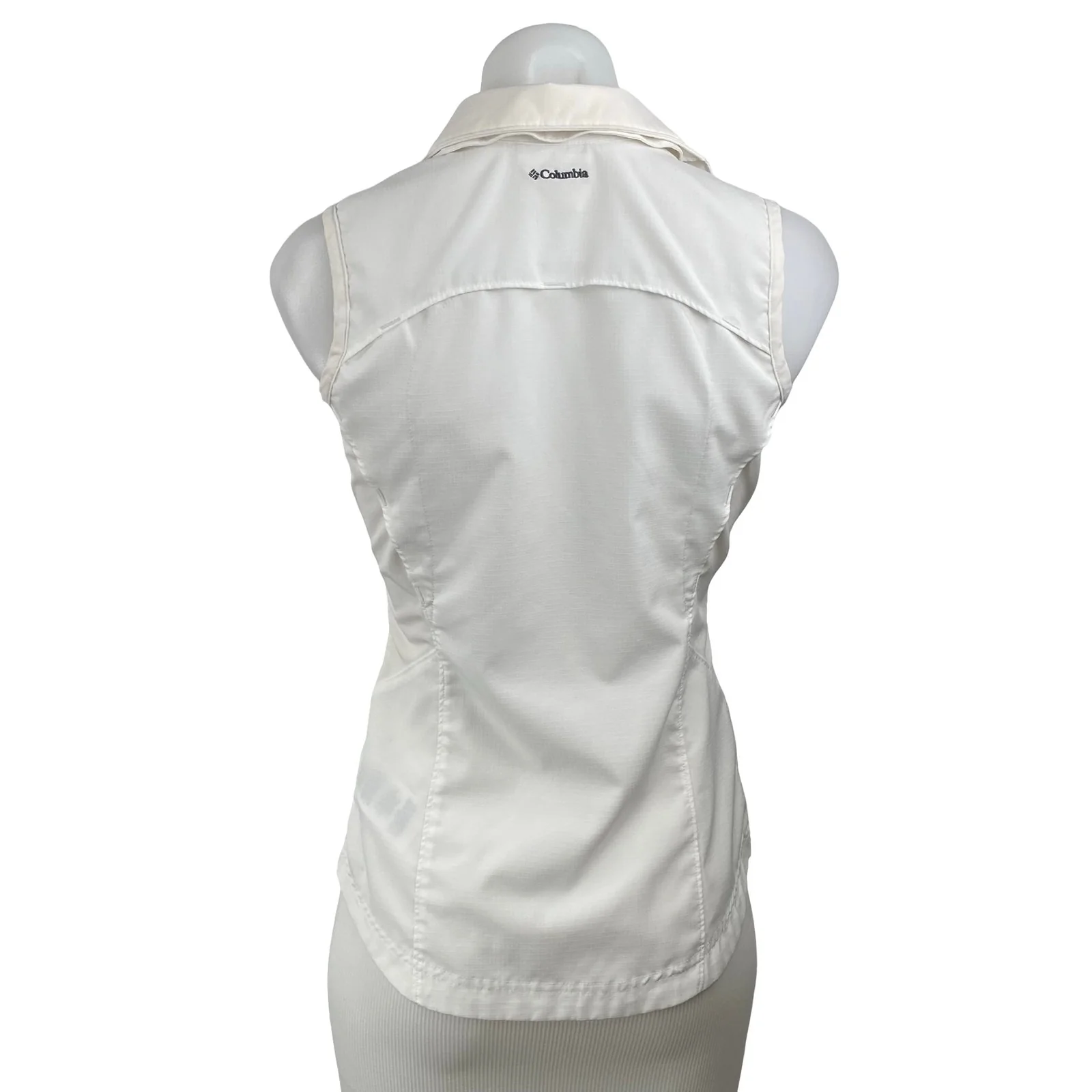 Columbia Silver Ridge II Women's Sleeveless Collared Button Down Shirt Top Sz XS - Image 4