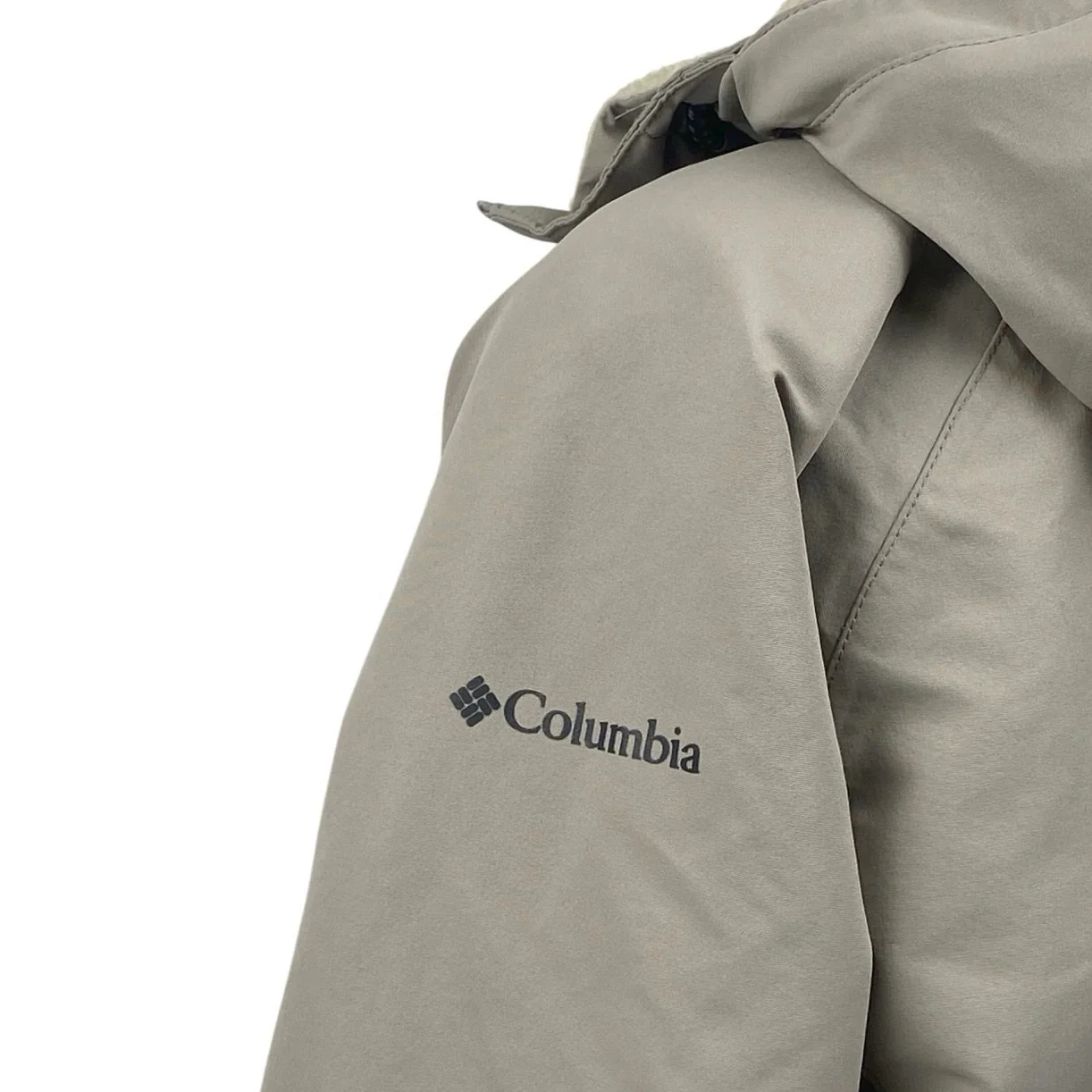 Columbia South Canyon Down Women's Gray Hooded Sherpa Coat Parka Puffer  Size S - Image 4