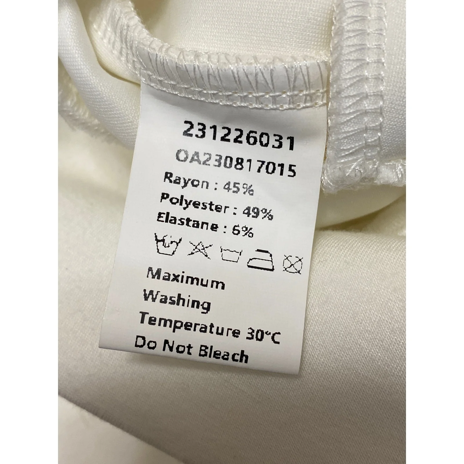 Commense Women's White Quarter Zip High Neck Long Sleeve Sweater Sweatshirt Sz S - Image 6