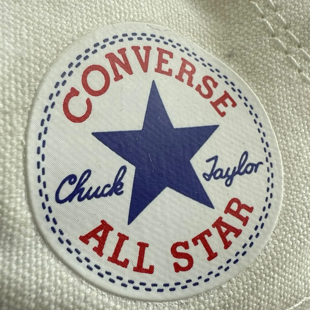 Converse All Star Chuck Taylor Kids White High Top Lace Up Sneakers Shoes Sz 13 - Image 8