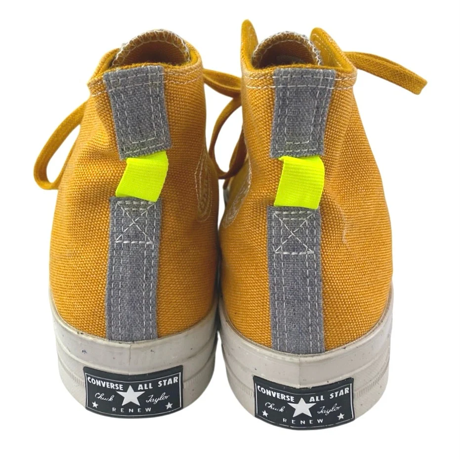 Converse Chuck Taylor 70 Renew Men's Safron Yellow High Top Sneakers Shoes 8.5 - Image 3