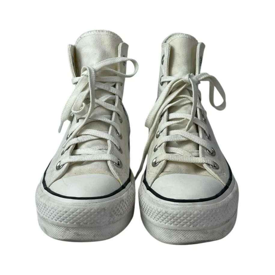 Converse Chuck Taylor All Star Made With Love White Lace Up Sneakers Shoes Sz 7 - Image 2