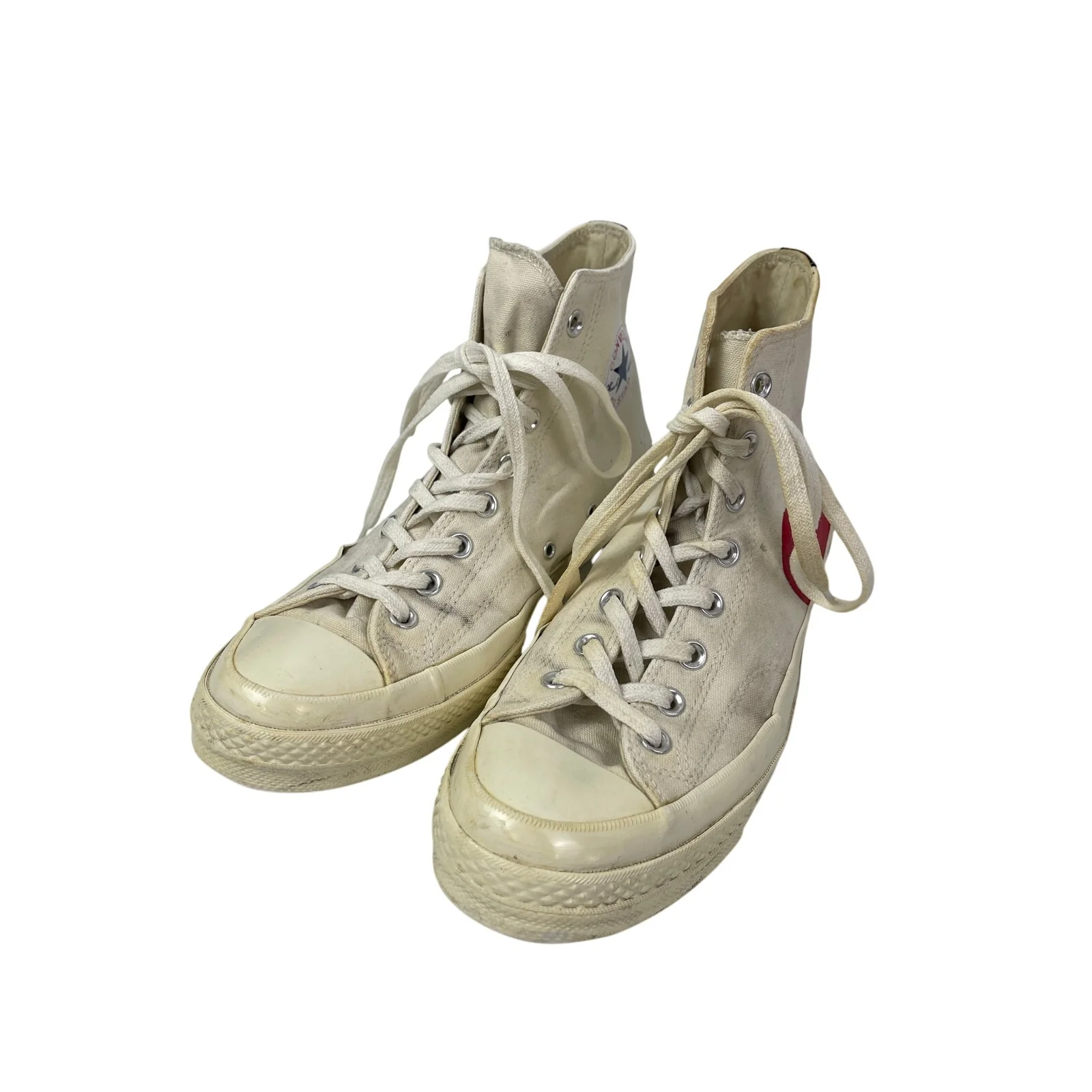 Converse Chuck Taylor x Comme Des Garcons Play White High Top Sneakers Shoes 12 - Image 2