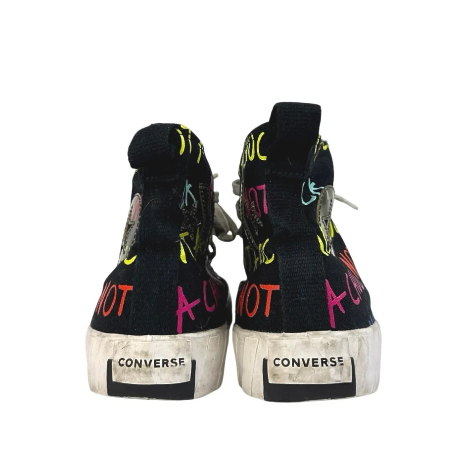 Converse Not A Chuck Unisex Black High Top Lace Up Sneakers Shoes Size M-8/W-10 - Image 3