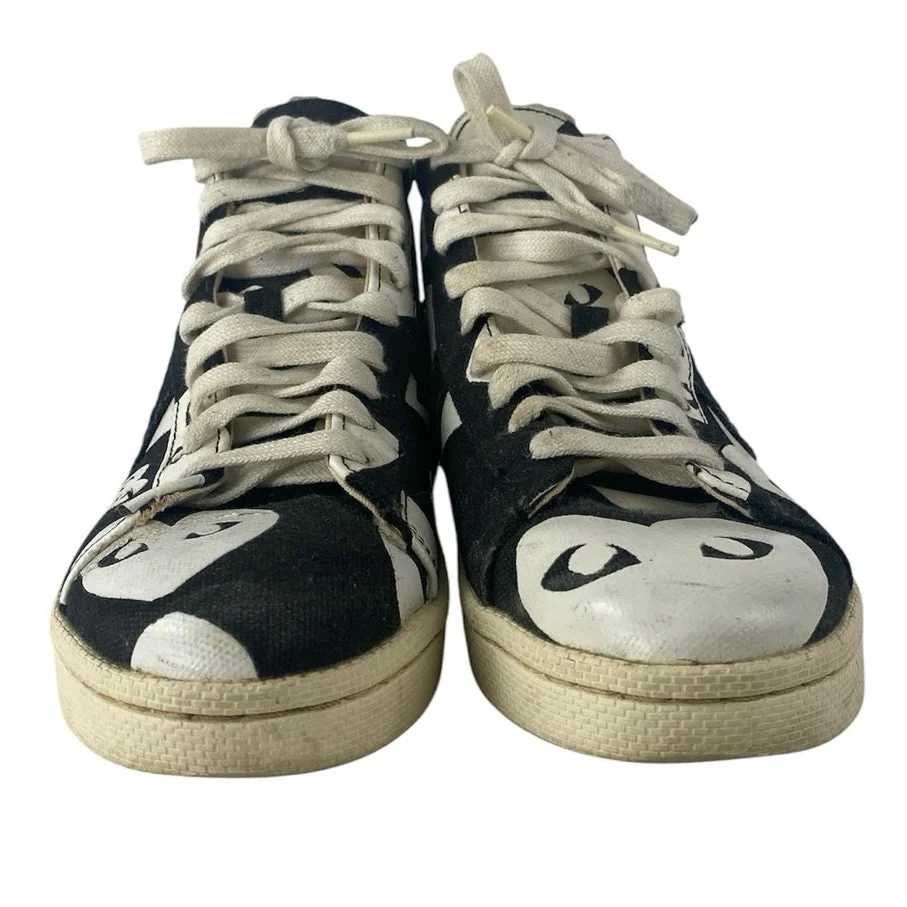 Converse X PLAY Comme des Garçons Pro Leather Heart Lace Up Sneakers Shoes 8.5 - Image 2
