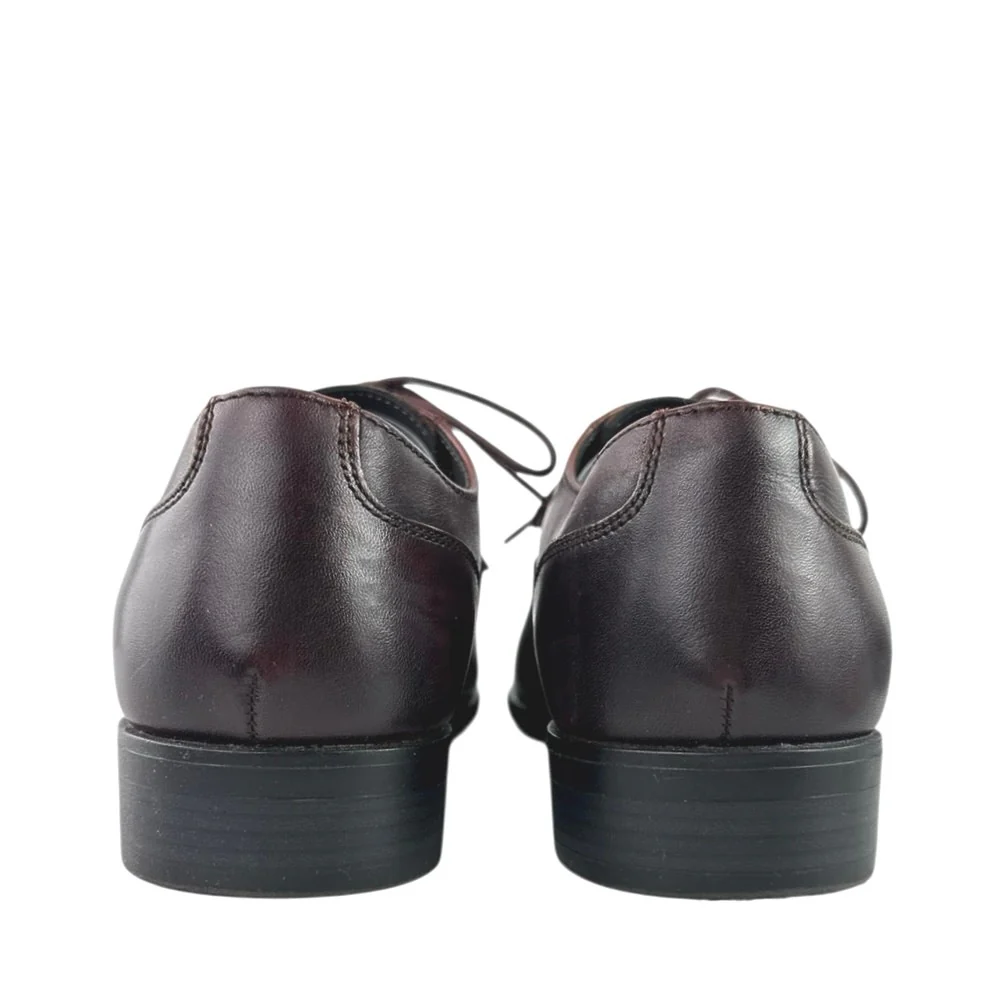 Vittorio Russo Irvin  Men's Red Black Leather Cap Toe Lace Up Oxford  Shoes Sz 8 - Image 3