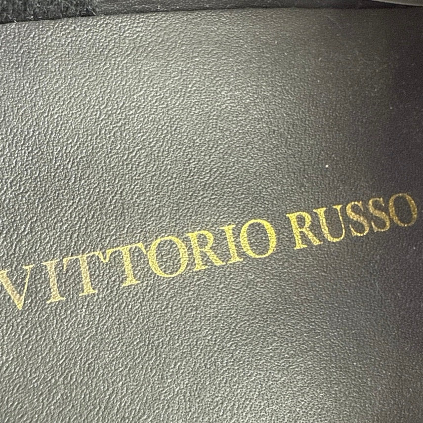 Vittorio Russo Irvin  Men's Red Black Leather Cap Toe Lace Up Oxford  Shoes Sz 8 - Image 7