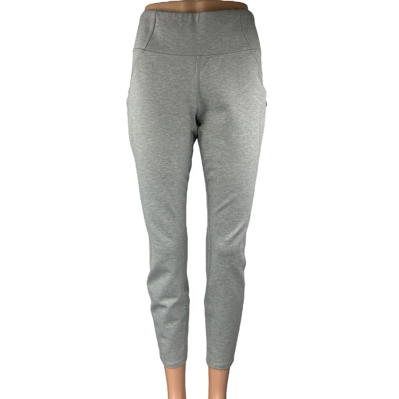 Copper Fit Women's Gray Skinny Leg High Waist Athletic Yoga Leggings Pants Sz M