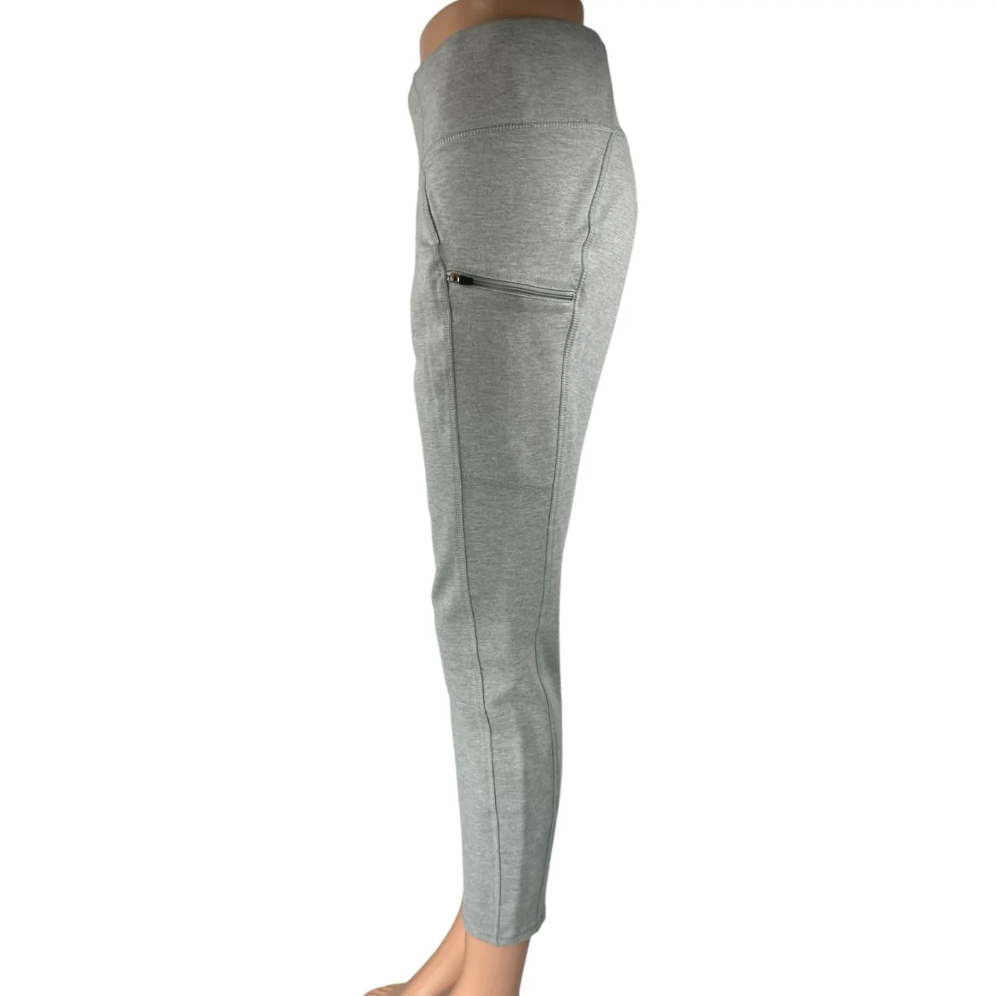 Copper Fit Women's Gray Skinny Leg High Waist Athletic Yoga Leggings Pants Sz M - Image 2
