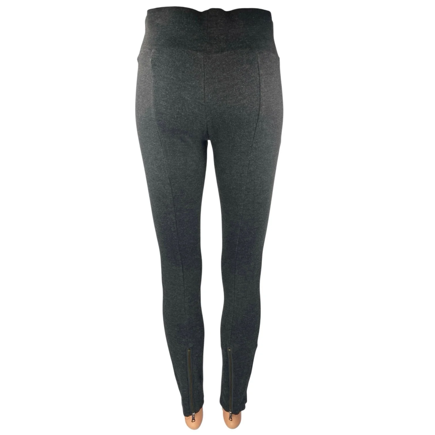Copper Key Gray Mid Rise Skinny Activewear Fitness Workout Yoga Leggings Pants 7 - Image 3