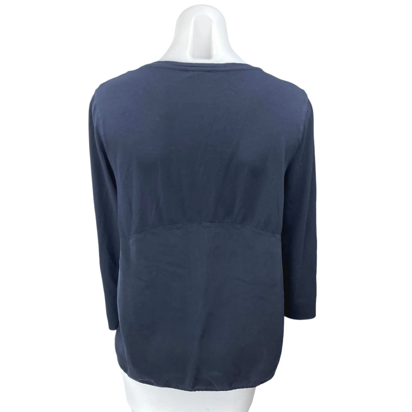 COS Women's Navy Blue Long Sleeve Pullover Casual Basic T Shirt Tee Top Size S - Image 2
