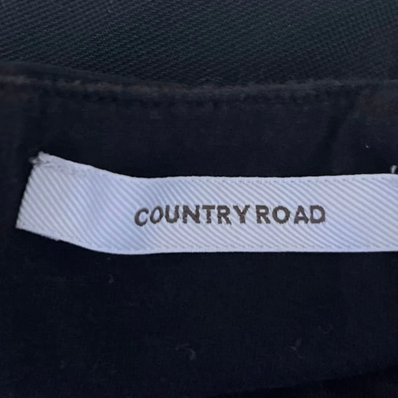 Country Road Women's Black Sleeveless Sweetheart Neck Corset Crop Tank Top Sz S - Image 4