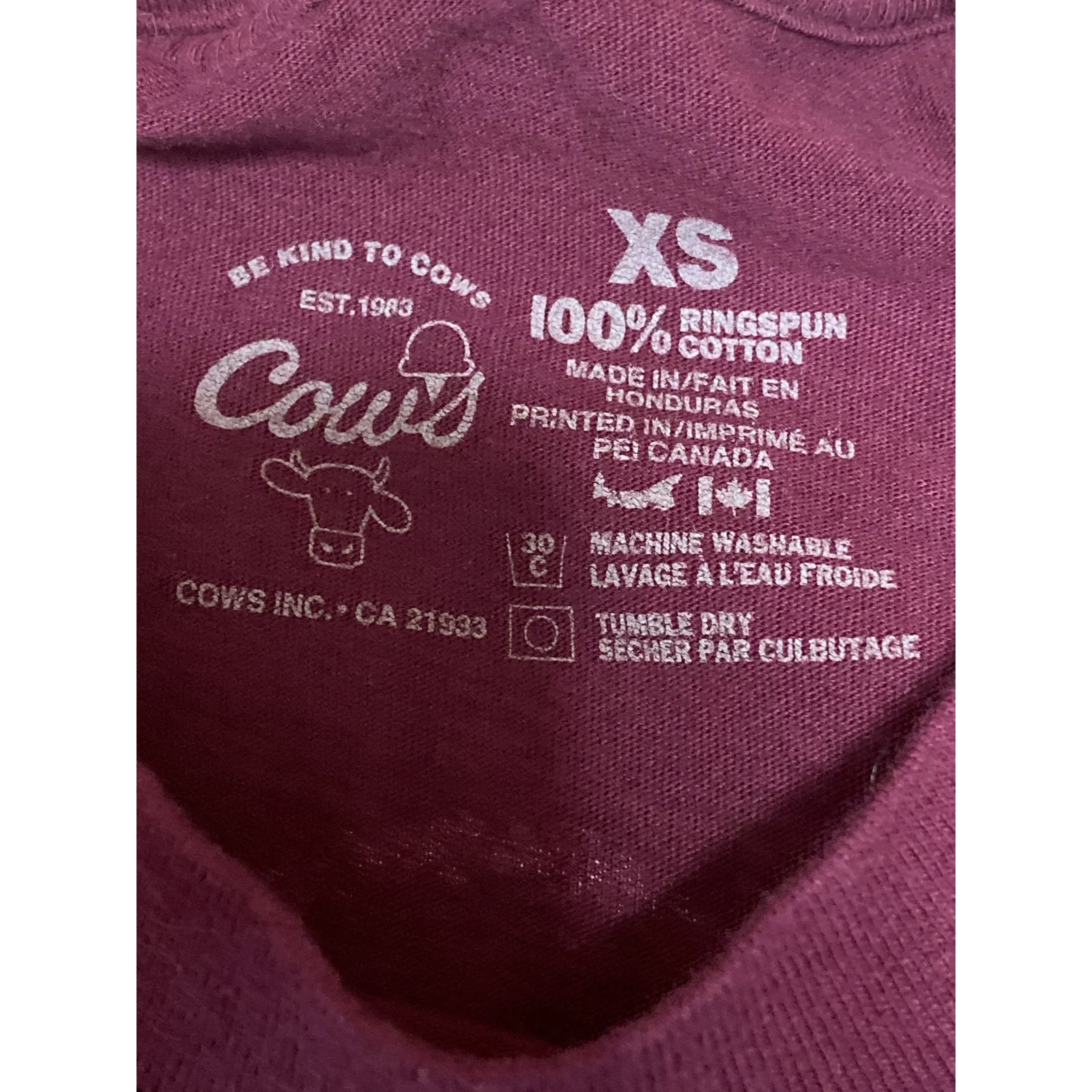 COWS Haylor Swift The Eras Farm Tour Red Maroon Crew Taylor T Shirt Tee Top XS - Image 4
