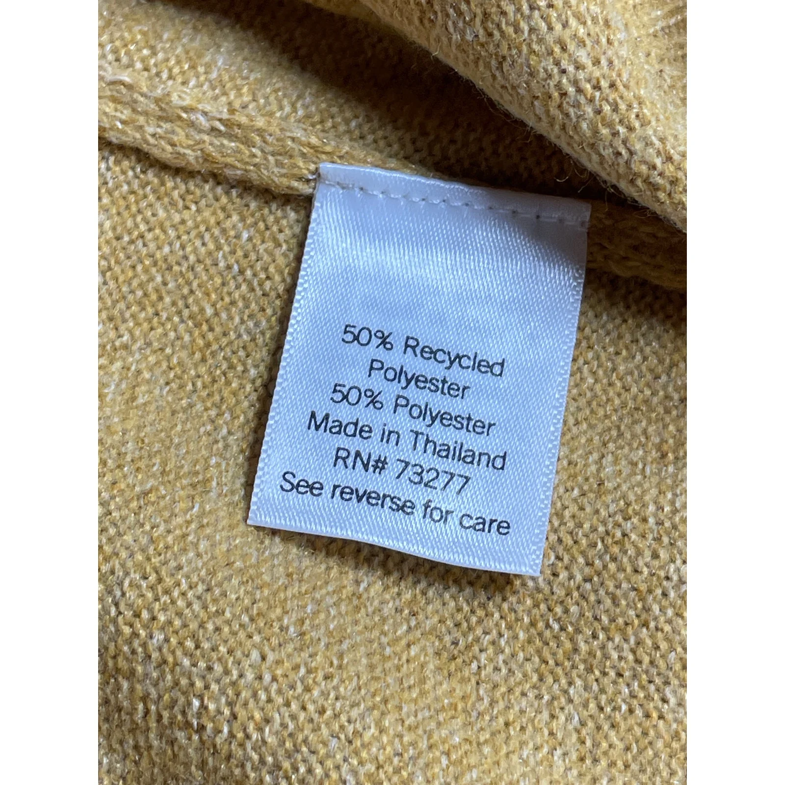 Croft & Barrow Women Yellow Knit Long Sleeve V Neck Pullover Sweater Top Size 3X - Image 6