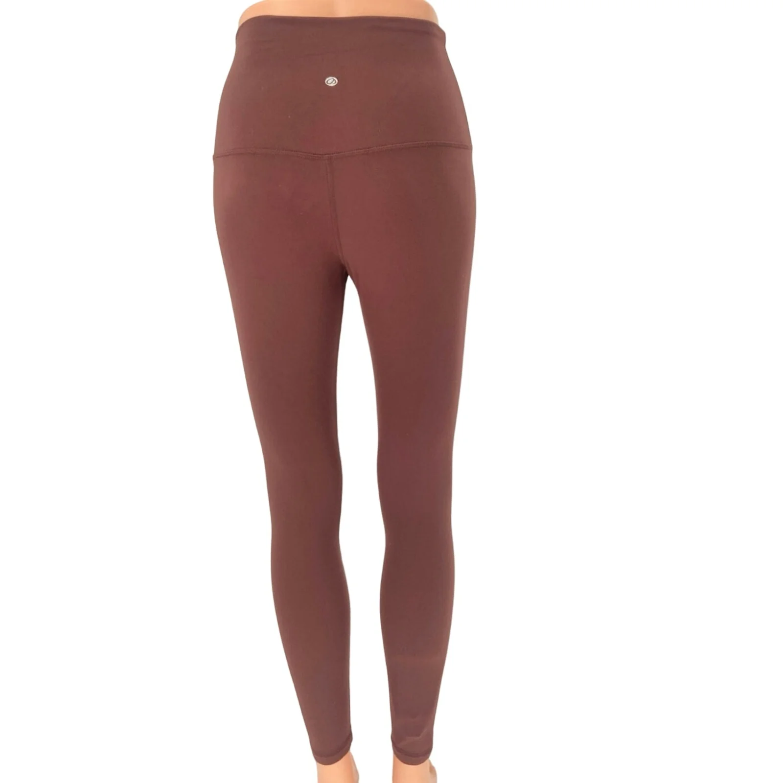 Crz Yoga Brown High Rise Pull On Stretch Comfy Athletic Workout Leggings Size XS - Image 3
