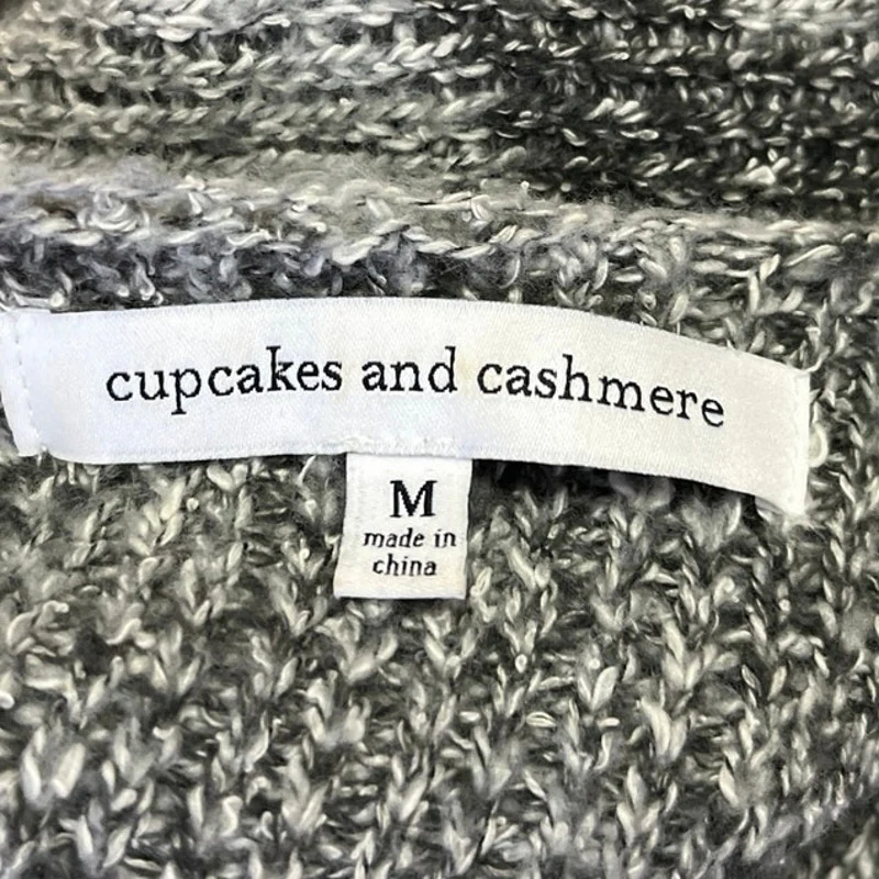 Cupcakes and Cashmere Gray Stars Open Mid Length Cardigan Sweater Top Size M - Image 4