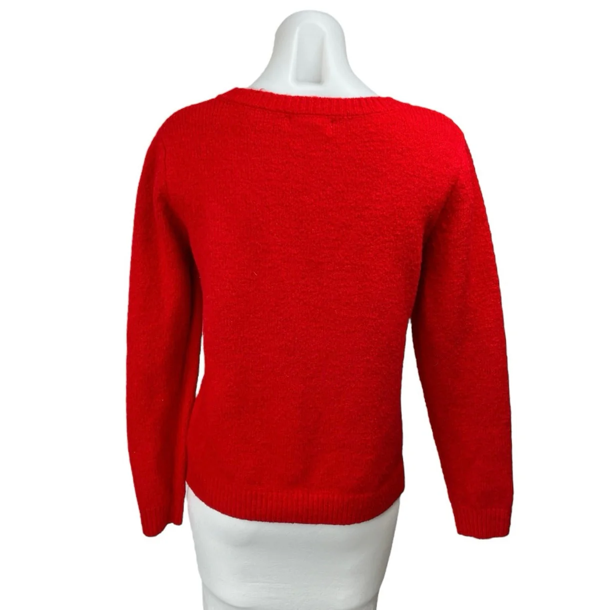 Cupcakes & Cashmere Red French Bulldog Long Sleeve Dog Christmas Sweater Top S - Image 2
