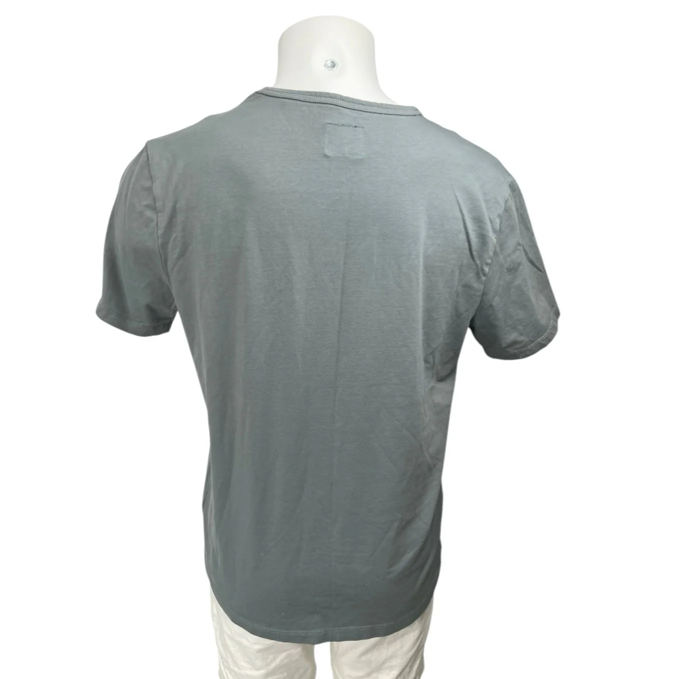 Cuts Men's Gray Short Sleeve Crew Neck Stretch Basic T Shirt Tee Top Size L - Image 2